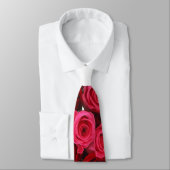 赤とピンクのバラフローラメンズネックタイ ネクタイ (タイ)