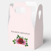 赤とピンクのバラ結婚ズ フェイバーボックス (オープン)