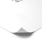 赤とピンクのバラ27テーブル結婚のシーティングチャート ポスター (角)