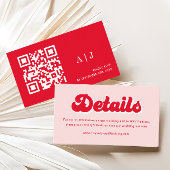 赤とピンクのバレンタインデー結婚スのウェブサイト エンクロージャーカード