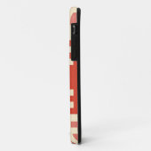 赤とピンクのピクセルパターン Case-Mate iPhoneケース (裏面/左)
