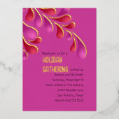 赤とピンクのプルメはっきりしたー 箔シーズンカード (正面)