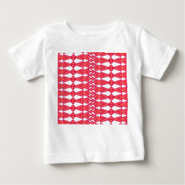 赤とピンクのボウタイ ベビーTシャツ