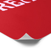 赤とピンクのポスターウォールアートを夢見る ポスター (角)