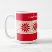 赤とピンクのミックスマグカップ誕生日 コーヒーマグカップ (左)