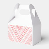 赤とピンクのモチーフをフィーチャーしたシンメトリーなパターン フェイバーボックス (裏面サイド)