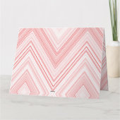 赤とピンクのモティを特徴とする対称パターン カード (裏面)