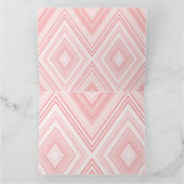 赤とピンクのモティを特徴とする対称パターン カード (内部)