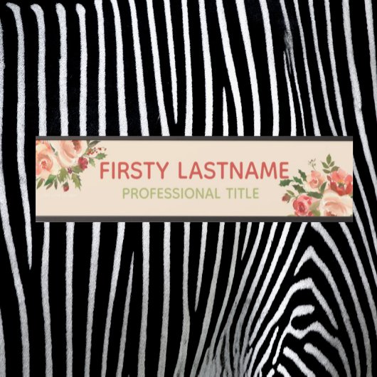 赤とピンクのローズオフィスのドアシンボルや象徴名プレート サインプレート