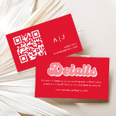 赤とピンクのヴァレンティ結婚ンのウェブサイト詳細 エンクロージャーカード