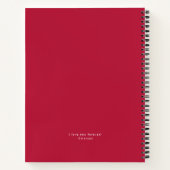 赤とピンクのヴィンテージラブハートタトゥー ノートブック (裏面)