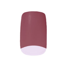 赤とピンクの半月三日月爪、 ネイル