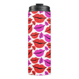 赤とピンクの唇のバレンタインデー タンブラー