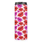 赤とピンクの唇のバレンタインデー タンブラー (裏面)