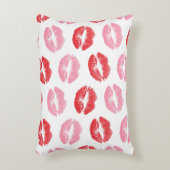赤とピンクの唇、唇のパターン、口紅、キス アクセントクッション (正面(垂直))