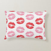 赤とピンクの唇、唇のパターン、口紅、キス アクセントクッション (裏面)