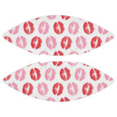 赤とピンクの唇、唇のパターン、口紅、キス アメリカンフットボール (パネル)