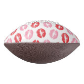 赤とピンクの唇、唇のパターン、口紅、キス アメリカンフットボール (回転90)