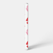 赤とピンクの唇、唇のパターン、口紅、キス SAMSUNG GALAXYケース (左側面)