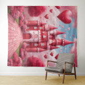 赤とピンクの城 タペストリー (インサイチュ(横))