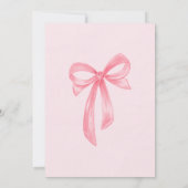 赤とピンクの女の子のための2番目の誕生日招待状 招待状 (裏面)