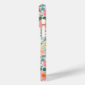 赤とピンクの小さな花のモノグラム Case-Mate iPhoneケース (裏面 / 左)
