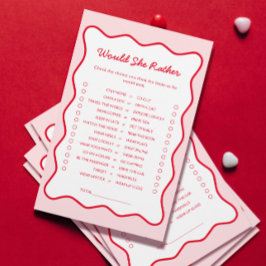 赤とピンクの彼女はむしろブライダルシャワーゲーム