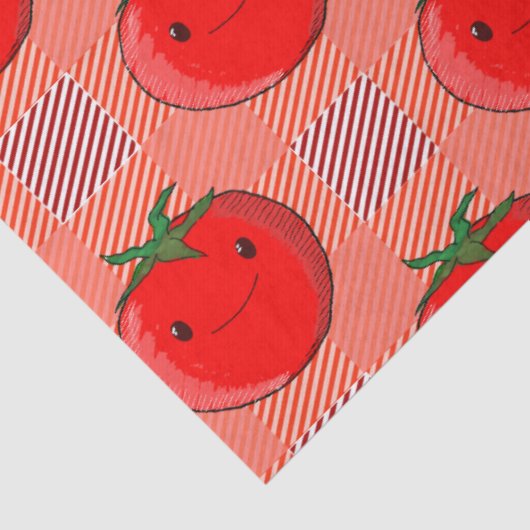 赤とピンクの格子柄トマトタータンチェック柄 薄葉紙 (詳細)