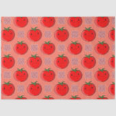 赤とピンクの格子柄トマトタータンチェック柄 薄葉紙 (正面)