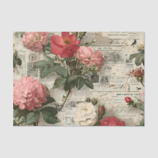 赤とピンクの花のアソート 薄葉紙