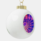 赤とピンクの観覧車 セラミックボールオーナメント (左)