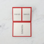 赤とピンクの誕生日 サンキューカード (内部)