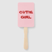 赤とピンクの誕生日 ハンドファン (裏面)