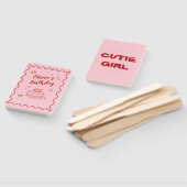 赤とピンクの誕生日 ハンドファン (組立なし)