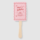 赤とピンクの誕生日 ハンドファン (正面)