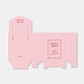 赤とピンクの誕生日 フェイバーボックス (折り畳みなし)