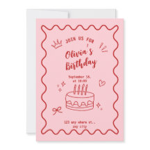 赤とピンクの誕生日