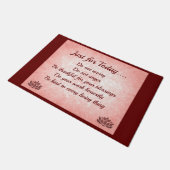 赤とピンクの霊気原則 ドアマット (アングル)