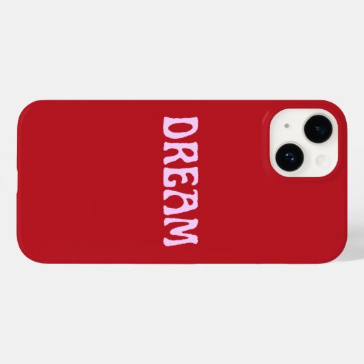 赤とピンクのDream iPhoneケース Case-Mate iPhoneケース (裏面 (横))
