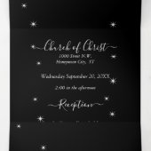 赤とピンクエレガントのハートリーフ結婚すべて 三つ折り招待状 (内部中)