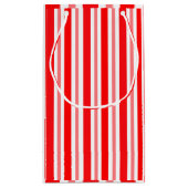 赤とピンクストライプの スモールペーパーバッグ (裏面)