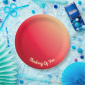 赤とピンク ペーパープレート (パーティー)