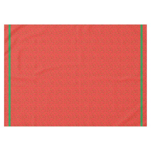 赤とファンキー緑のチリズメキシカンレストラン テーブルクロス (正面(横))