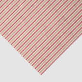 赤とベージュのストライプティッシュペーパー 薄葉紙 (詳細)
