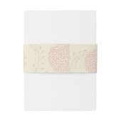 赤とベージュのフローラ結婚ズ 招待状ベリーバンド (裏面例)