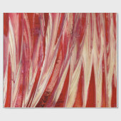 赤とベージュ ラッピングペーパー (フラット)