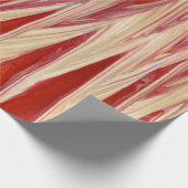 赤とベージュ ラッピングペーパー (角)