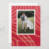 赤とマゼンタのバレンタインデーの写真ホリデーカード シーズンカード (正面/裏面)