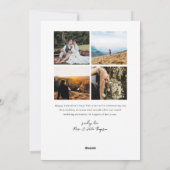 赤とマゼンタのバレンタインデーの写真ホリデーカード シーズンカード (裏面)