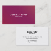 赤とマゼンタ 名刺 (正面/裏面)